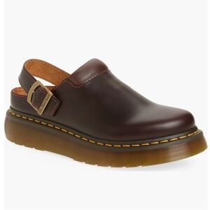 Dr. Martens Brown Leather Clogs